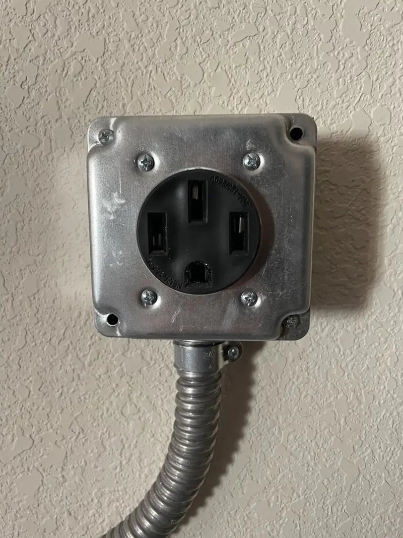 NEMA 14-50 outlet installed for Smart Home Electrical in Woodmoor